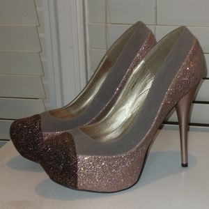 Charlotte Russe Glittered Stilettos size 9